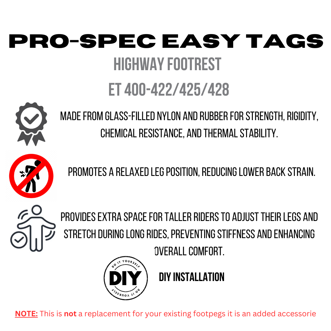 ET 400- Easy Tag Highway Foot Rest
