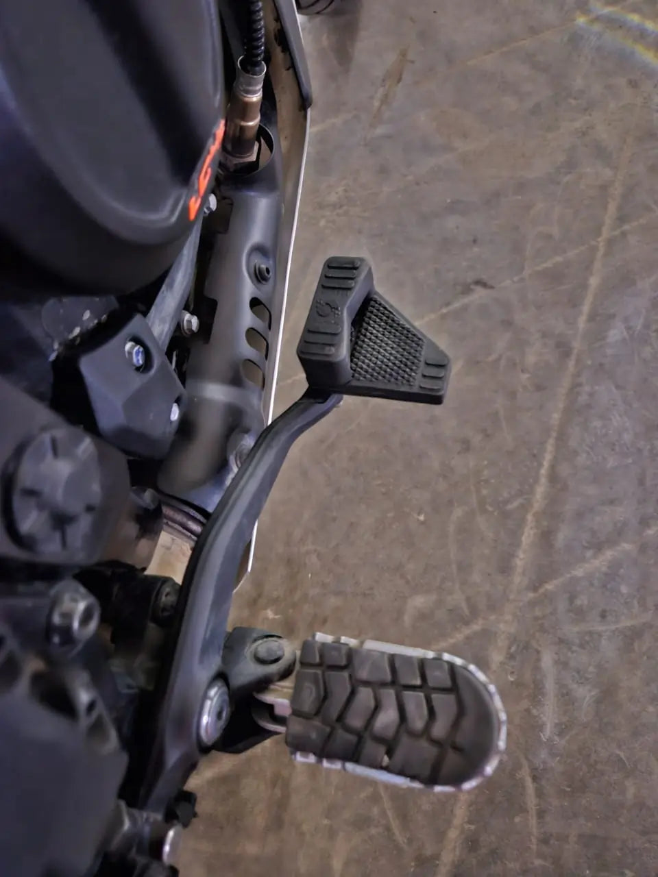 Prospec EB 640 rear brake extender installed on KTM Adventure 2025+