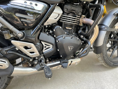 EB 600 rear brake extender fitted on Triumph Scrambler 400 X