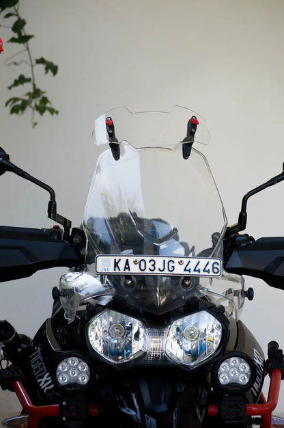 Prospec Easy Ride windshield extender installed on Triumph Tiger 800