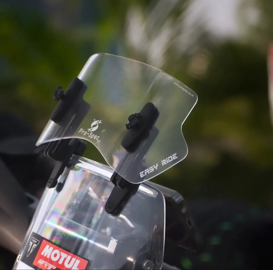 Hero Xpulse with Pro-Spec ER 770 windshield extender
