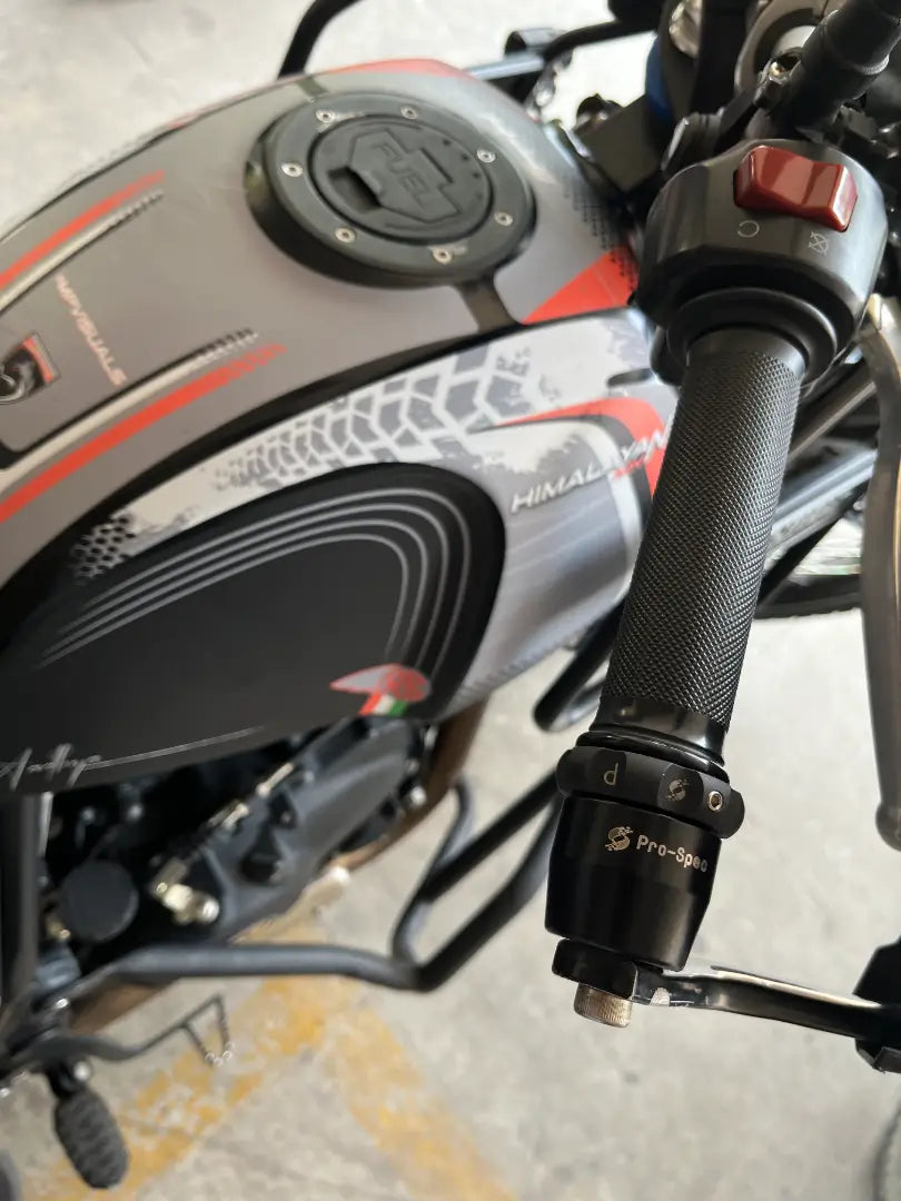 Pro-Spec ECZ 011 cruise control on Royal Enfield Himalayan 411 handlebar